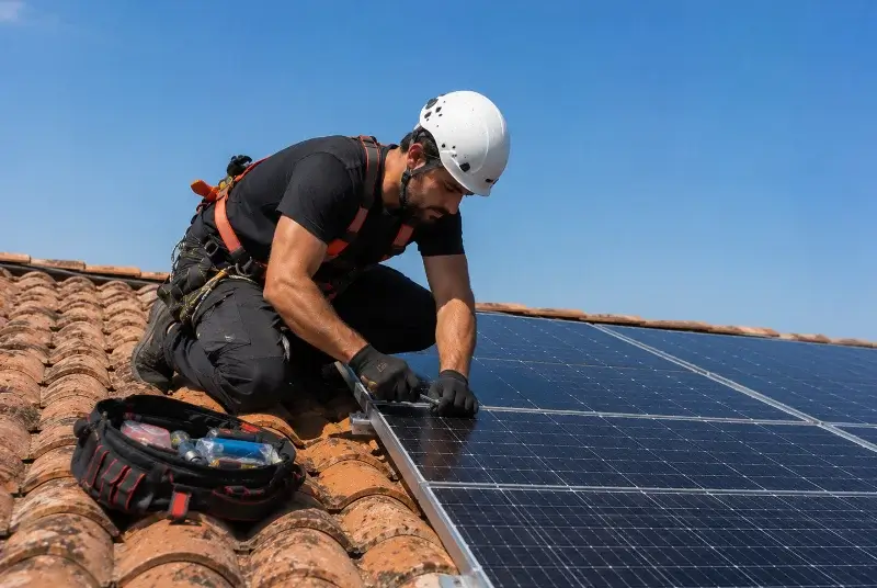 Maintenance et monitoring de panneaux solaires à Bourgneuf