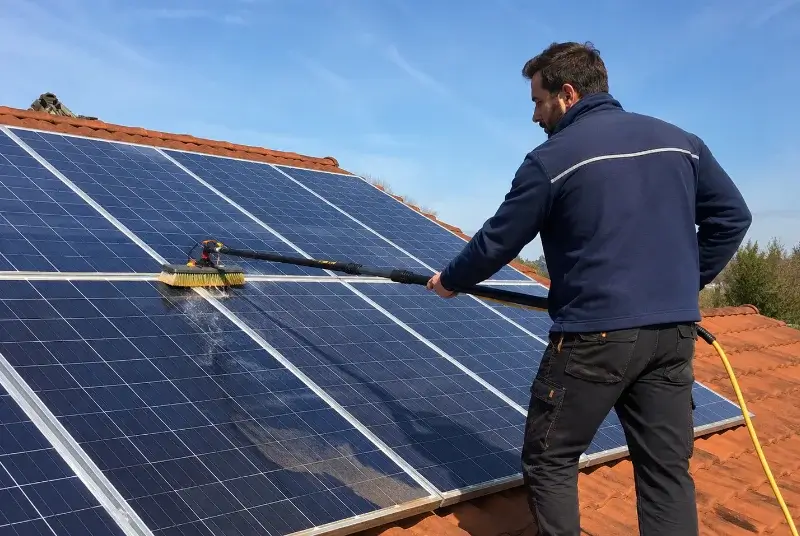 Nettoyage et entretien de panneaux solaires à Bourgneuf